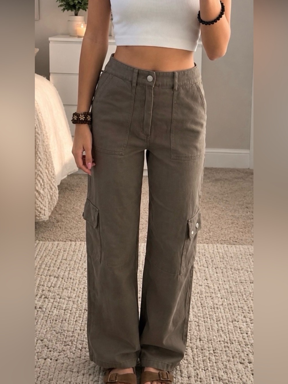 Blue blush extra small cargo pants